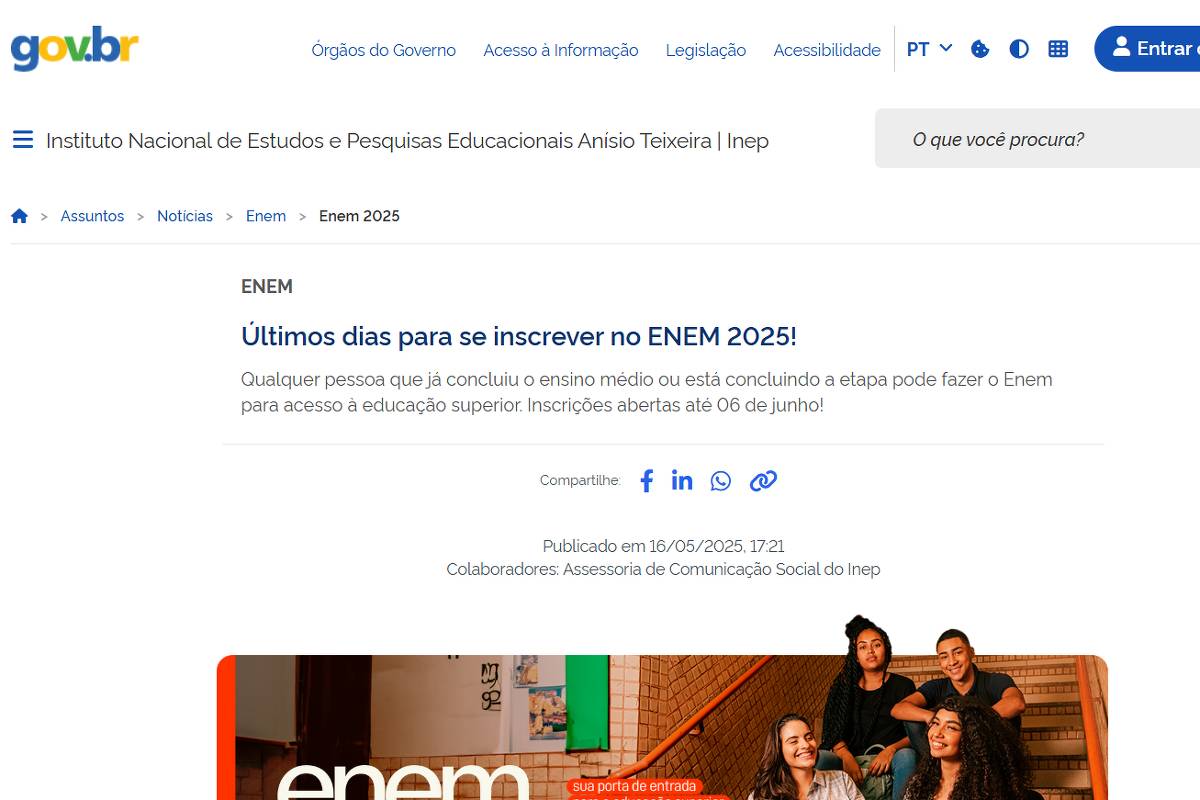 EM TEMPO REAL: Golpe CHOCANTE nas Inscrições do Enem 2025! Sites Falsos DOMINAM a Internet!