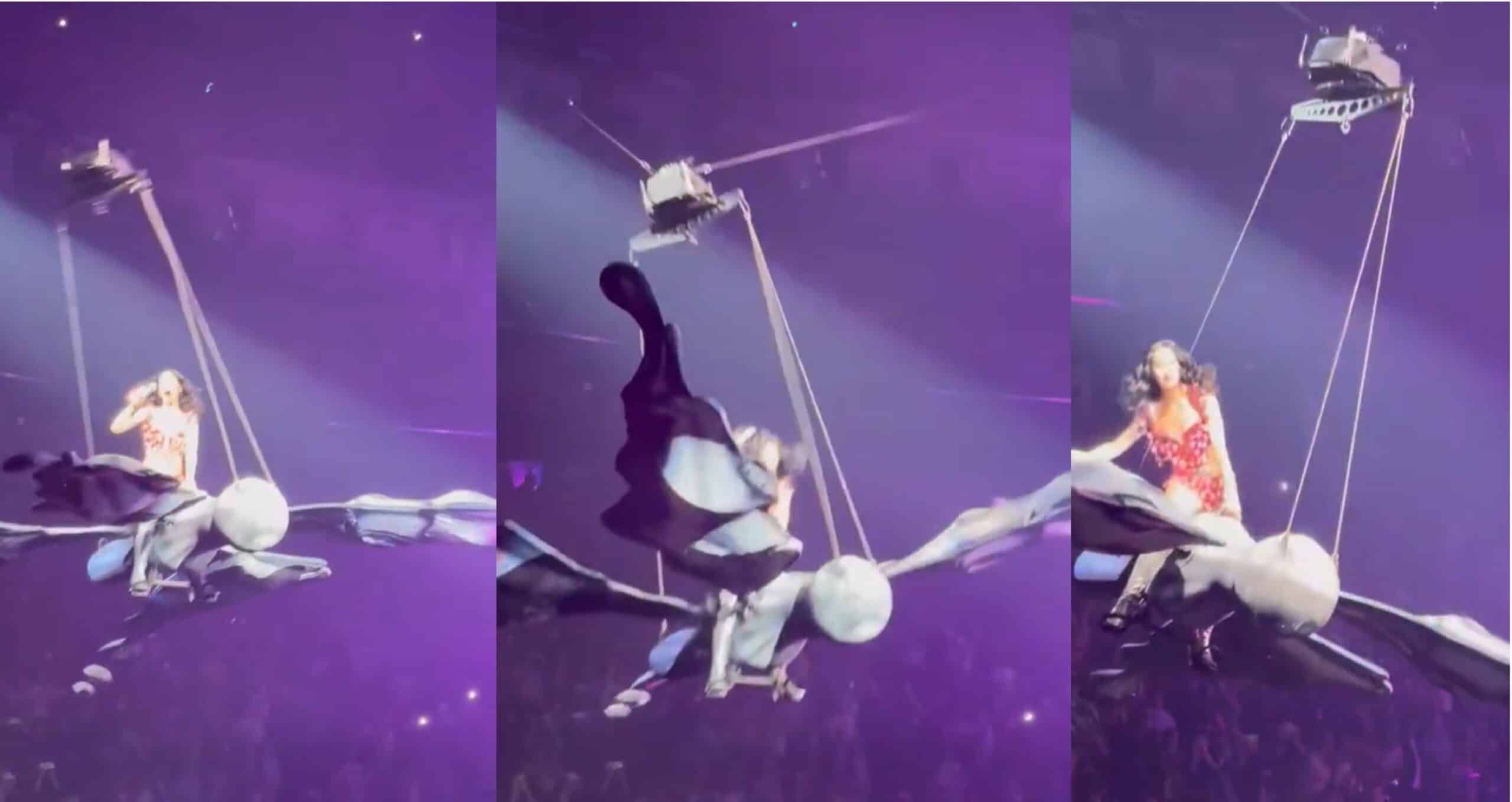 Choque! Katy Perry é Surpreendida por 'Borboleta Voadora' Que Falha em Plena Performance!