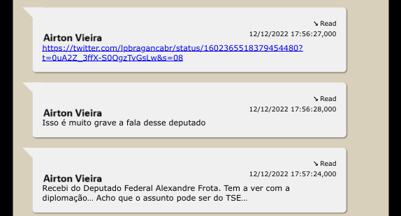 Alexandre Frota atuou como informante do gabinete paralelo