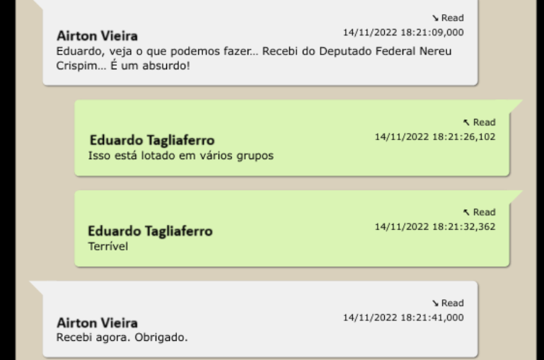 Nereu Crispim é um dos colaboradores do gabinete paralelo