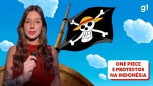 Caveira do "One Piece" Explode em Rebeldia: Jovens da Indonésia Abraçam Símbolo Chocante!
