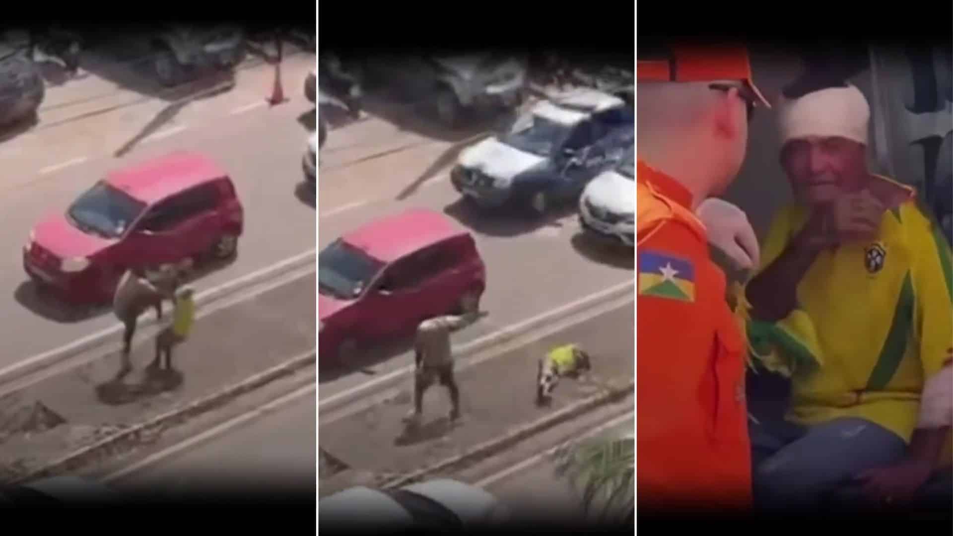 Idoso de Camisa do Brasil Sofre Ataque Brutal de Petista!