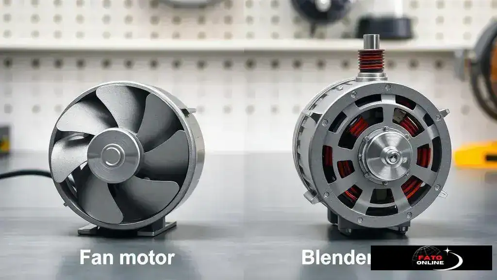 como diferem os motores de ventiladores e liquidificadores