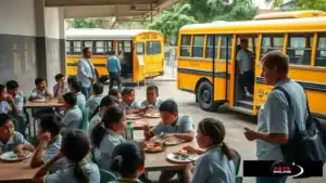 Como funcionam os programas de merenda escolar e transporte: impactos