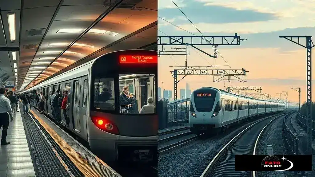 diferenças entre metrô e trem metropolitano e como escolher
