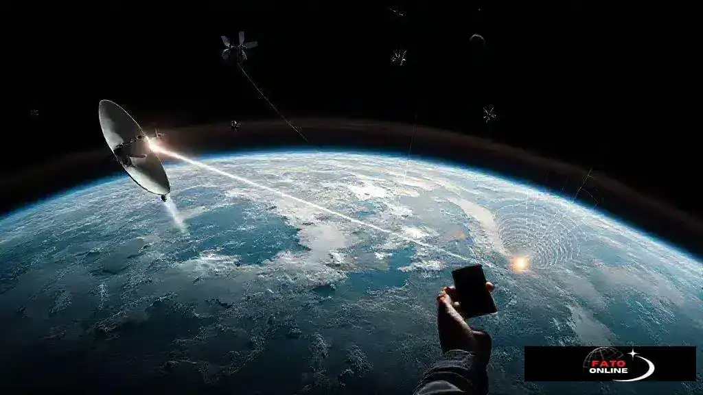 Como sinais de internet e GPS viajam pelo espaço