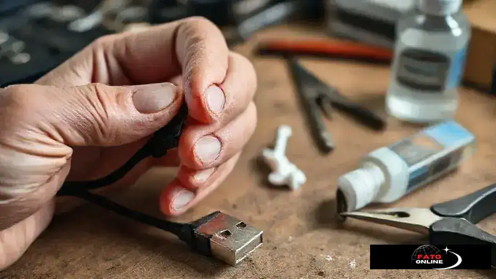 reparos caseiros rápidos: fio exposto, conector solto e oxidação