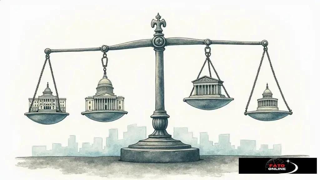 Como funciona o sistema de freios e contrapesos?