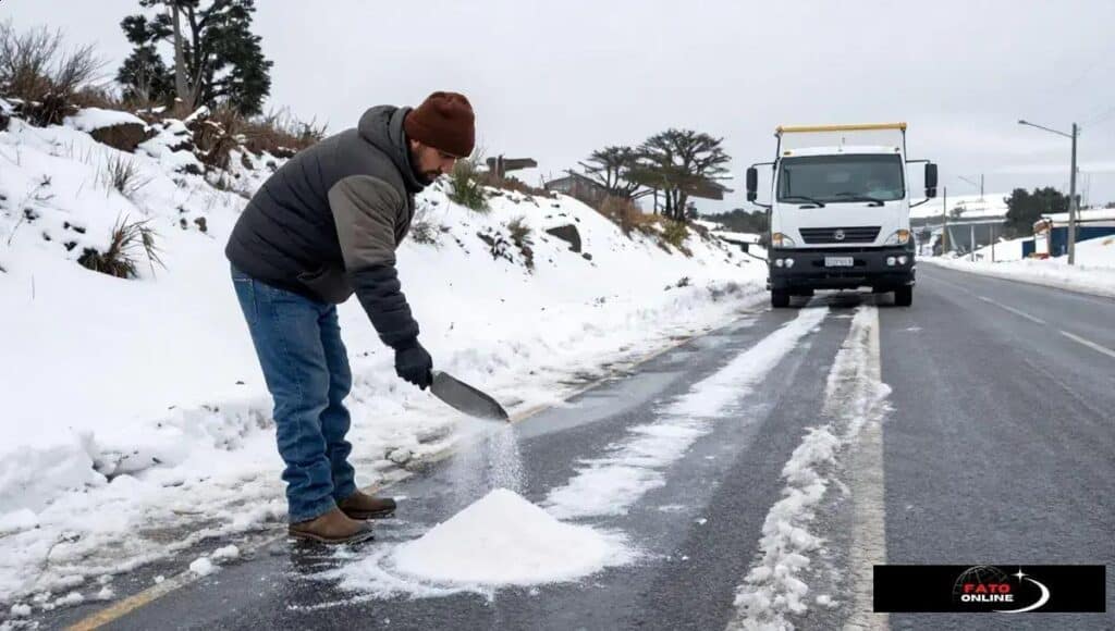Por que se usa sal nas estradas em países frios: entenda a ciência e os desafios